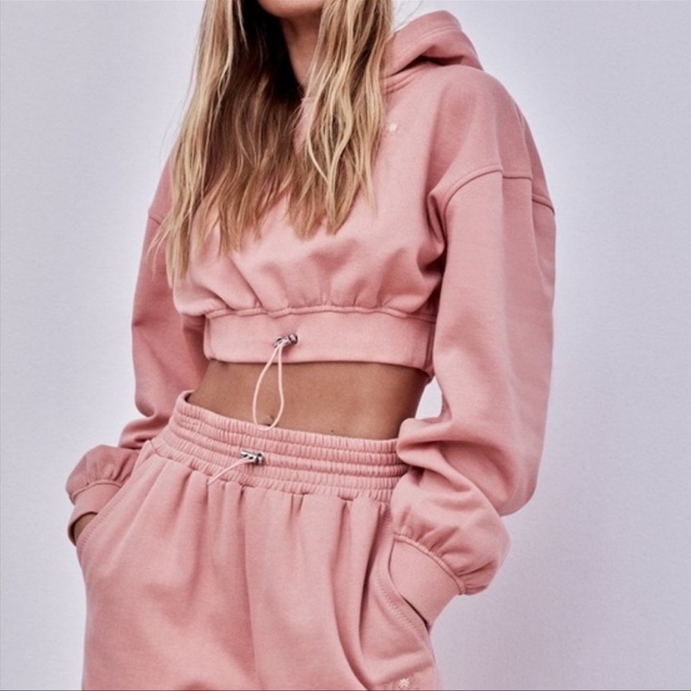 For Love & Lemons Josie Sweats Set Pants (S)  Top (M)